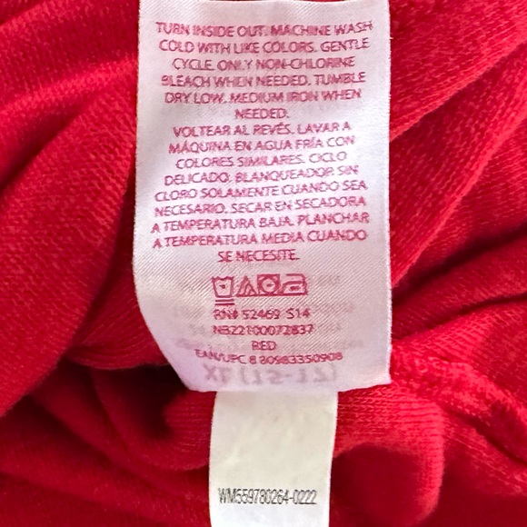 Terry Romper in Brilliant Red & Navy from No Boundaries Juniors’ XL (15-17) - Picture 12 of 13